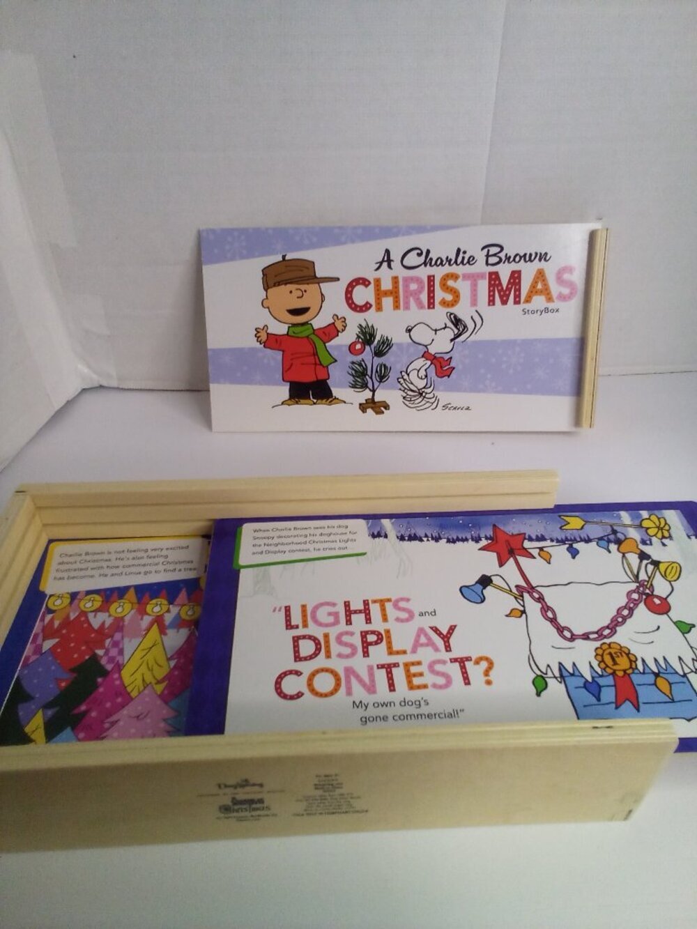 A Charlie Brown Christmas Storybox 7 Wood Characters Backgrounds Dayspring